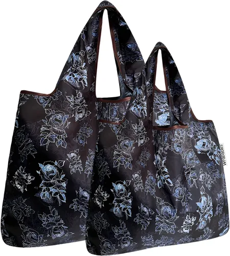 Vista 18 de Bowbear Bolsa de compras reutilizable de nailon plegable (juego de 2), cachemira colorida