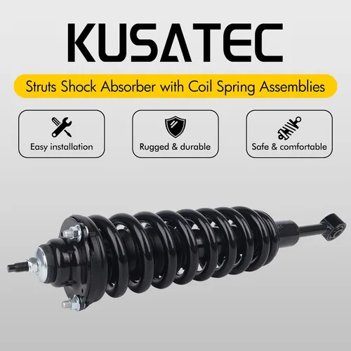 Vista 4 de KUSATEC Par delantero completo amortiguador para Toyota 4Runner 2003-2023/FJ Cruiser 2007-2014/Tacoma 2005-2015, 171371L 171371R puntales
