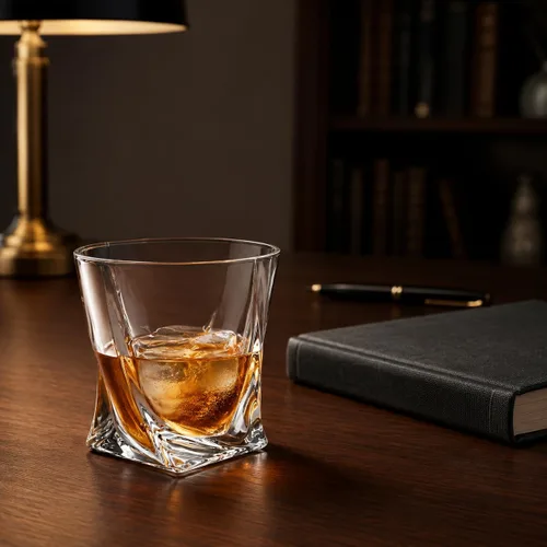 Vista 5 de KANARS Vasos de whisky Old Fashioned de 10 onzas, juego de 2 vasos de licor
