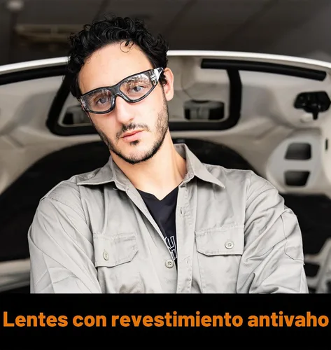 Vista 6 de Koziface S30 - Gafas de seguridad para hombres y mujeres, ajustables, elásticas, con correa y brazos, 2 formas de usar, elegantes ANSI Z87.1+