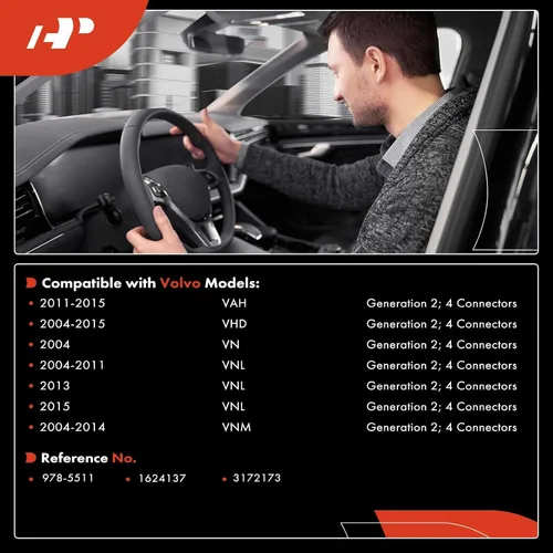 Vista 2 de A-Premium [Generación 2] Interruptor de señal de giro, palanca de interruptor de control de crucero Compatible con Volvo VAH 2011-2015, VHD