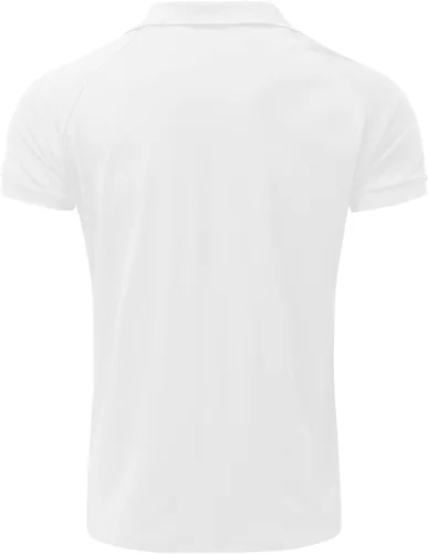 Vista 3 de Camisa polo raglán de ajuste muscular para hombre, casual, de verano, manga corta, cuello de negocios, camiseta atlética, polo de golf