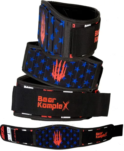 Vista 6 de Bear KompleX Cinturón de levantamiento de pesas para hombres y mujeres, ajustable, cómodo y de perfil bajo, cinturón resistente para levantamiento