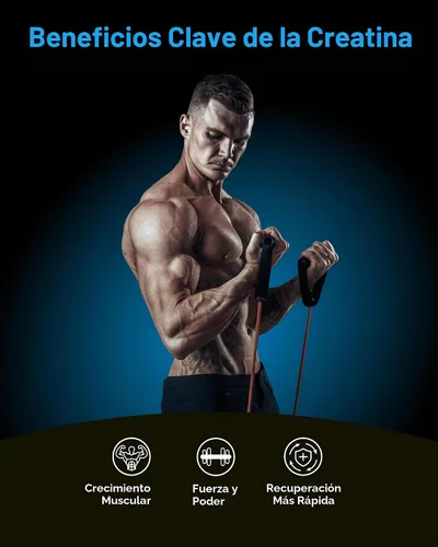 Vista 6 de Gomitas de creatina para mujeres y hombres – 5000 mg de creatina pura monohidrato masticables – Gomitas sin azúcar para el crecimiento muscular