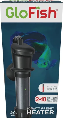 Vista 9 de GloFish Calentador sumergible de 50 vatios, para acuarios de hasta 10 galones, certificado UL, negro
