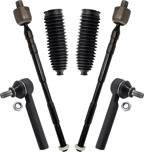 Vista 169 de TRQ Kit de dirección delantera con barra de acoplamiento de fuelle de piñón y cremallera compatible con Toyota Echo 2000-2005