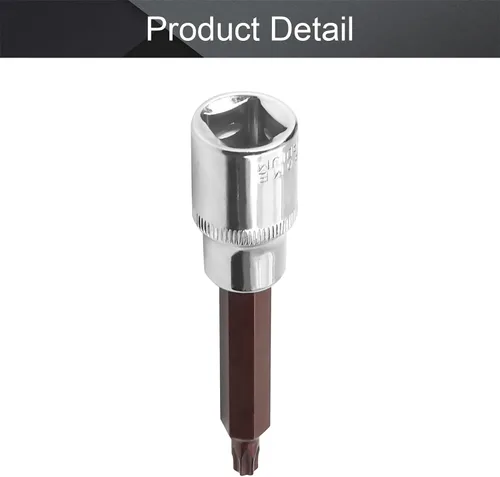 Vista 147 de Utoolmart 1/2" Drive x 0.551 in largo Hex Bit Socket, métrico, S2 y Cr-V acero 1pcs