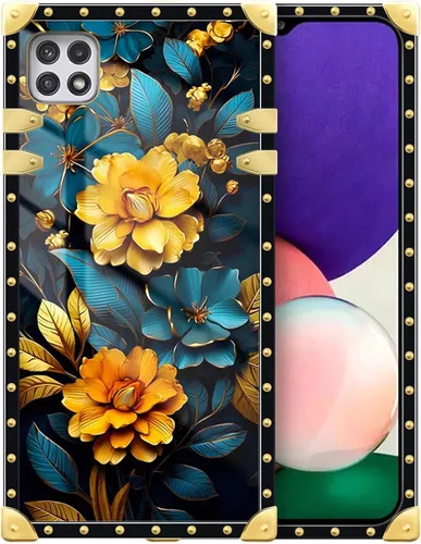 Vista 117 de Funda compatible con Samsung Galaxy A03S 4G, TPU suave de lujo y parte trasera de policarbonato duro para niñas y mujeres, funda protectora a prueba