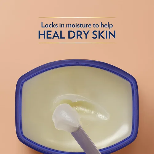 Vista 5 de Vaseline Pack de jalea curativa de manteca de cacao, 2 tamaños (7.5 oz & 1.75 oz) – Ungüento hidratante rico, protector e hidratante para piel seca