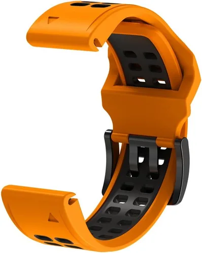 Vista 4 de REYDA Correa de silicona compatible con Garmin Fenix 8 Pro/8/E 1.850 in, 0.866 in, correa de reloj de ajuste rápido, suave, flexible, correa