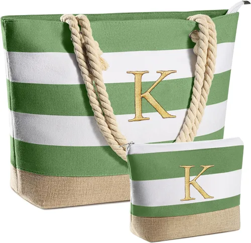 Vista 121 de YOOLIFE Bolsas de playa para mujer, bolsa de lona de viaje, bolsa impermeable para piscina, artículos esenciales de viaje, regalos para mujeres
