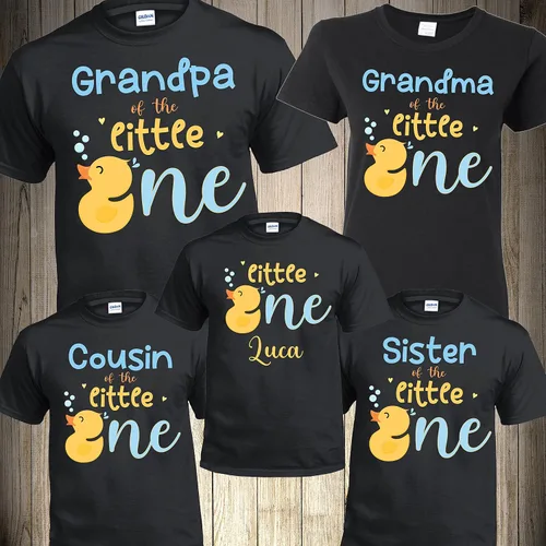 Vista 3 de Birthday Family Shirts Rubber Duckies Bath Duck Birthday Boy T-shirt Family Shirts Bath Duck Shirts Ducks Personalized Matching Custom Sweet ONE