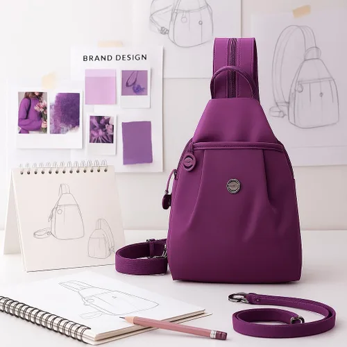 Vista 6 de Bolsa de viaje impermeable de 2 vías, bolsa de hombro convertible Oxford de gran capacidad, mochila con múltiples compartimentos impermeable