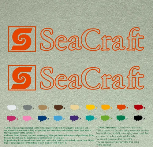 Vista 16 de SeaCraft Calcomanías de repuesto compatibles con Sea Craft, calcomanías de vinilo para barcos con motor fuera de borda, juego de 2