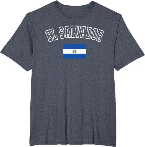 Vista 74 de Camiseta vintage con diseño de la bandera de El Salvador