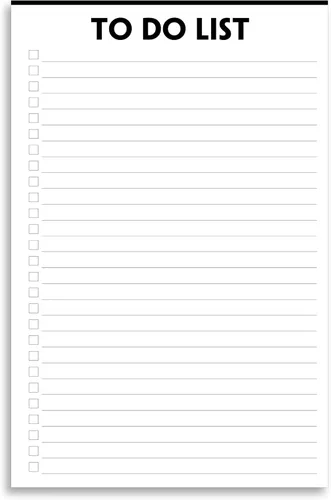 Vista 4 de Nokingo Libreta de Tareas - 5.5"x8.2", 50 Hojas, Cuaderno de Tareas con Lista de Verificación y Organización, Desengrapable, Escritura Simple