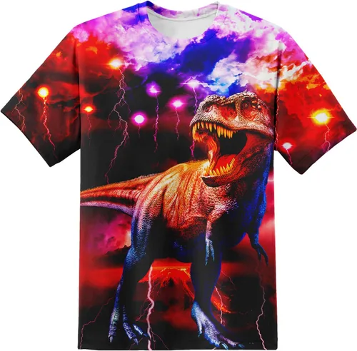 Vista 38 de Camiseta de manga corta con estampado 3D para niños y niñas de 6 a 16 años Bcm45-blanco
