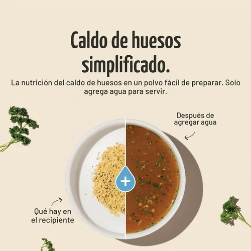 Vista 4 de The Honest Kitchen Caldo Instantáneo de Hueso de Carne con Cúrcuma para Perros, Refuerzo Diario, 102 Gramos