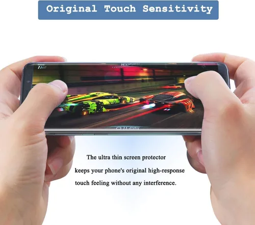 Vista 6 de Protector de pantalla de privacidad para Galaxy Note 8, película flexible autoreparable con cobertura adhesiva completa, compatible con fundas