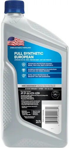 Vista 152 de Valvoline SynPower Full aceite sintético para motor, 1 Cuarto de galón, Ambar