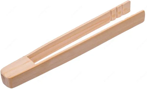 Vista 2 de M.V. Trading BTTS734 - Pinza para tostadas de bambú con cuchara, 7¾ pulgadas