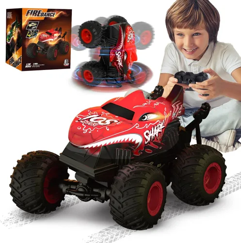 Vista 9 de Gohero Camión monstruo RC 32KM/H 1/18 Offroad Azul y rojo