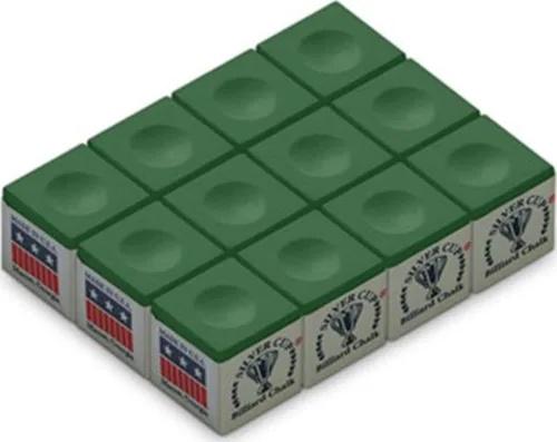 Vista 11 de Silver Cup caja de gis para tacos de pool/billar, 12 cubos.