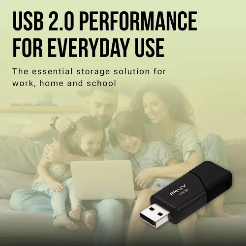 Vista 4 de PNY Unidad flash USB 2.0 Attaché 3 de 16 GB, color negro (paquete de 10)
