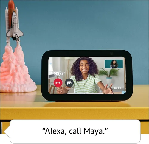 Vista 4 de Amazon Echo Show 5 Kids (modelo más reciente), Diseñado para niños y cuenta con control parental, Galaxia