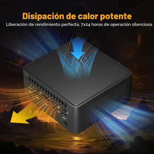 Vista 4 de ASUS NUC 14 Pro AI Mini PC, Ultra 7 155H (16C/22T, hasta 4.8GHz) Mini computadora de escritorio, 32GB DDR5 RAM, 1TB PCIe 4 SSD, GPU Intel Arc, Tipo