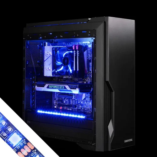 Vista 7 de Tira de luz LED RGB para PC, 19.7 pulgadas, tira LED RGB de 12 V y 4 pines RGB para ASUS Aura Sync, Gigabyte RGB Fusion, MSI Mystic Light, ASRock RGB