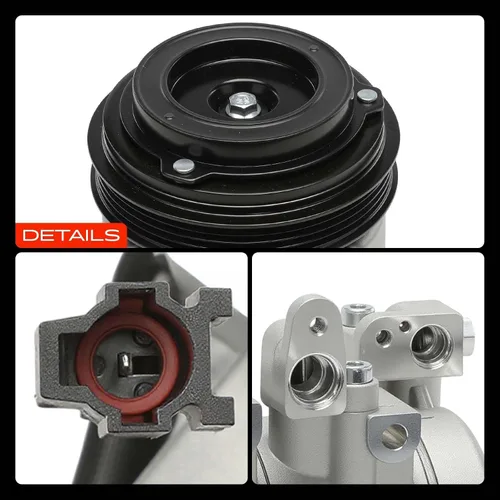 Vista 9 de A-Premium Compresor A/C con embrague compatible con Kia Sorento 3.5L 2003-2006