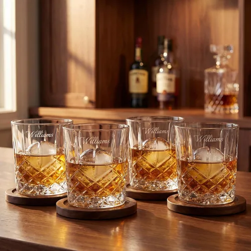 Vista 2 de Marquis By Waterford Grabado Markham doble Old Fashioned, 11oz, juego de 4