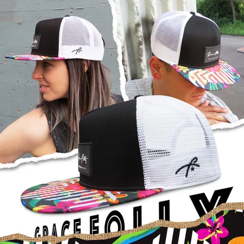 Vista 33 de Grace Folly - Gorra trucker unisex gorra de malla con cierre trasero