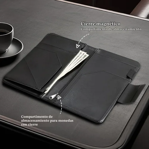 Vista 6 de CoBak - Libreta prémium con 8 bolsillos A-Elite-Negro