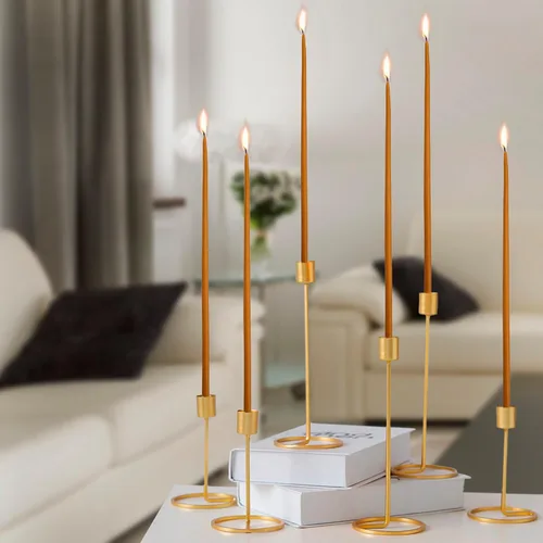 Vista 4 de TALISMAN4U 50 velas cónicas de cera de abejas para iglesia Tierra Santa
