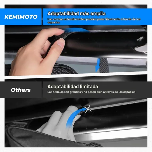 Vista 5 de Bolsa de almacenamiento triangular para barra de protección KEMIMOTO UTV, bolsa universal resistente al agua para techo/puerta/reposabrazos lateral