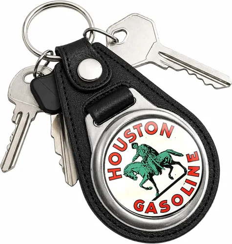 Vista 130 de Brotherhood Round Key Chain for Vintage Motor Oil, Petroleum, and
