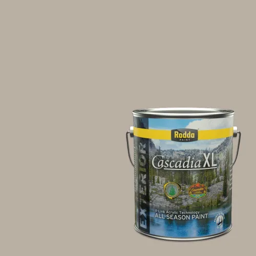 Vista 111 de Rodda Paint CASCADIA XL - Pintura e imprimación satinada para exteriores en uno, cuarto de galón, blanco abstracto
