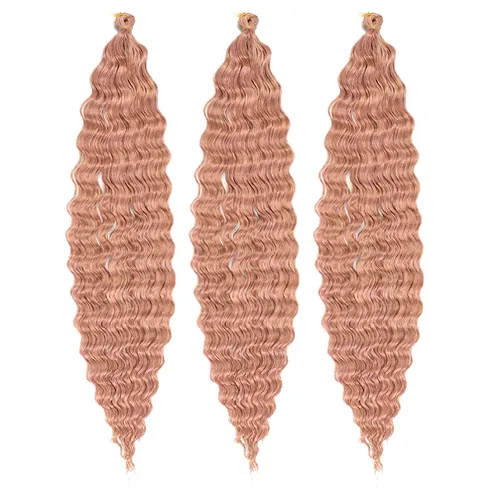 Vista 65 de 3 trenzas de ganchillo Passion Twist, cabello sintético preseparado para trenzar de 14 pulgadas, 3 paquetes de cabello trenzado pretrenzado