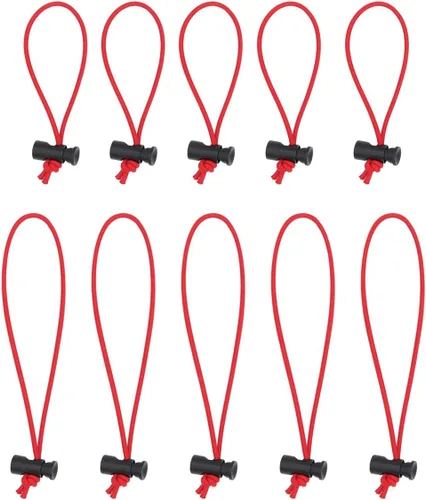 Vista 17 de Foto & Tech Correas elásticas multifunción extragruesas y organizador, correa de cable ajustable con botón, antienredos reutilizable, gestión