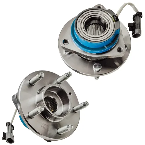 Vista 56 de Detroit Axle - Par de cojinetes de rueda delantera/trasera para Ford Edge 11-14, 09-19 Flex, 13-19 Police Interceptor Sedan, 14-18 Police Sedan