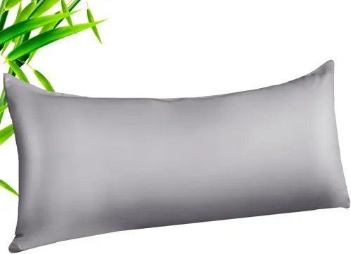 Vista 23 de Fundas de almohada tamaño estándar paquete de 2, fundas de almohada de rayón de bambú refrescantes con cierre de sobre, fundas de almohada frescas