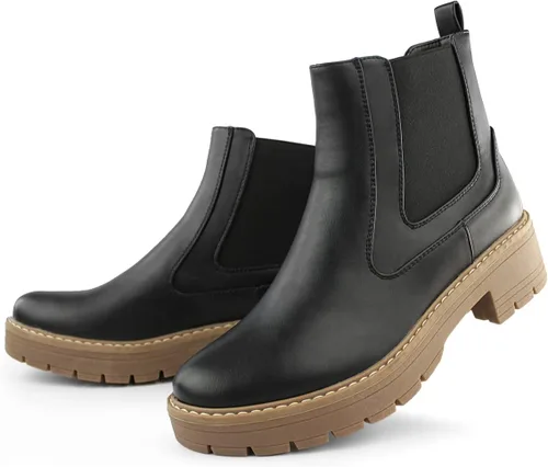 Vista 7 de Hawkwell Botas Chelsea de tacón grueso para mujer