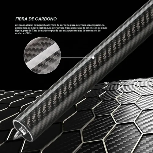 Vista 7 de KONLLEN Carbon Fiber Pool Cue Extension