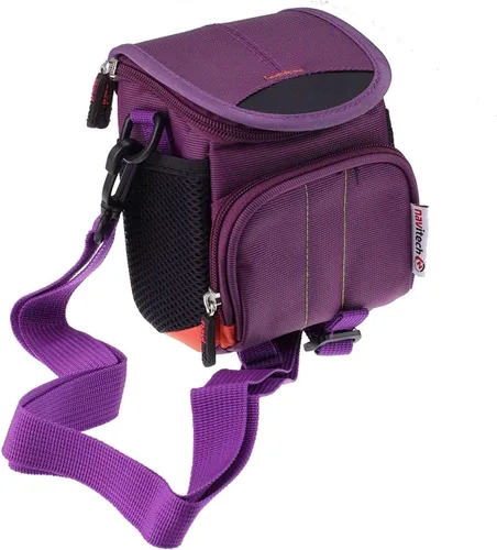 Vista 4 de Navitech Bolsa de viaje para binocular portátil de protección morada, compatible con prismáticos compactos AHFLRITO