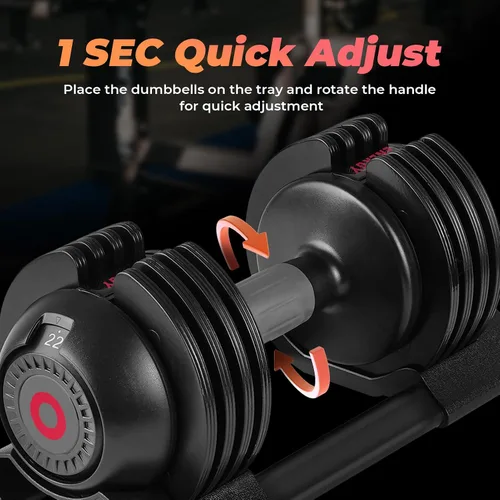 Vista 4 de Roinoim Adjustable Dumbbell Set