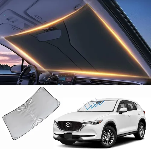 Vista 46 de Parasol para parabrisas delantero, protector de visera, accesorios para automóvil