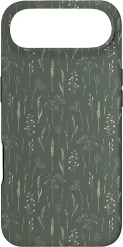 Vista 27 de Neutral Boho Dried Wildflower Meadow Botanical (Olive) Case for iPhone 17