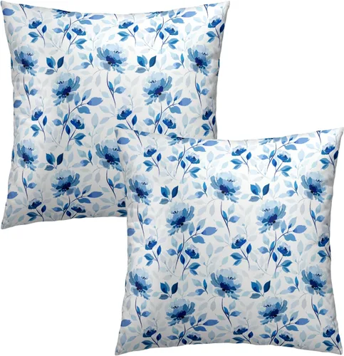 Vista 97 de Giwawa Juego de 2 fundas de almohada decorativas con diseño floral de girasol de 16 x 16 pulgadas, fundas de cojín decorativas para el hogar, sofá